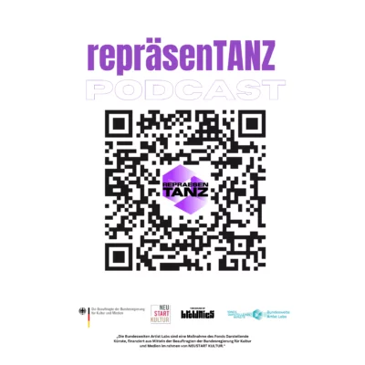 A QR code for the podcast.